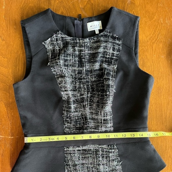 Milly Peplum Color Block Sleeveless Dress women’s size 10 - Picture 11 of 11